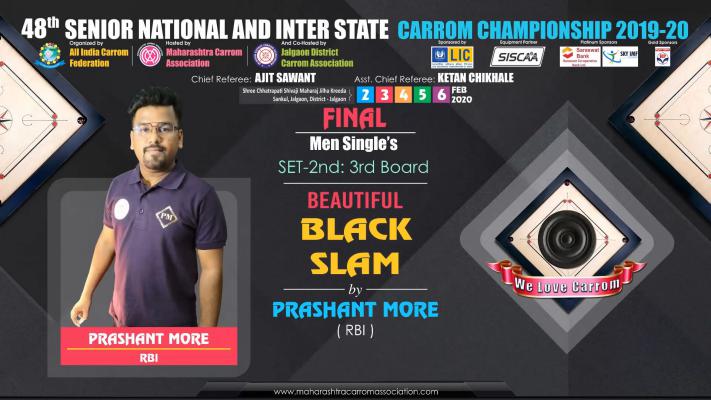Beautiful Black Slam by Prashant More (RBI)
