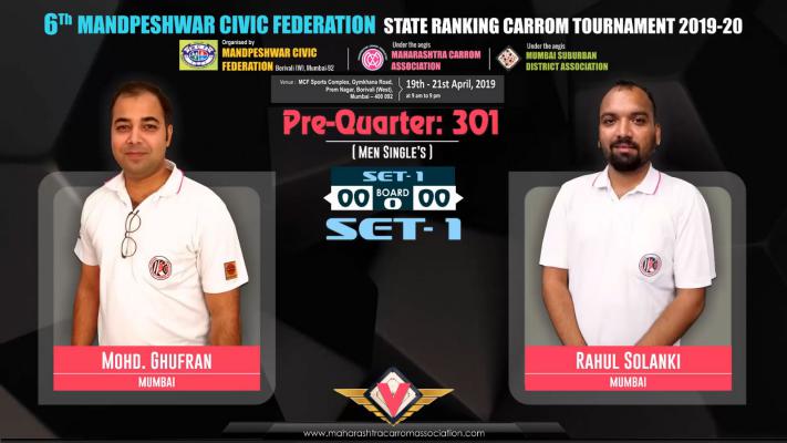 Mohd. Ghufran (Mumbai) vs Rahul Solanki (Mumbai)