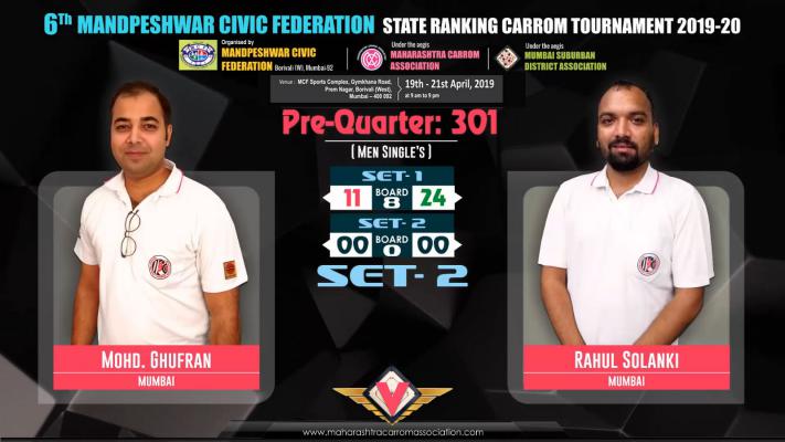 Mohd. Ghufran (Mumbai) vs Rahul Solanki (Mumbai)