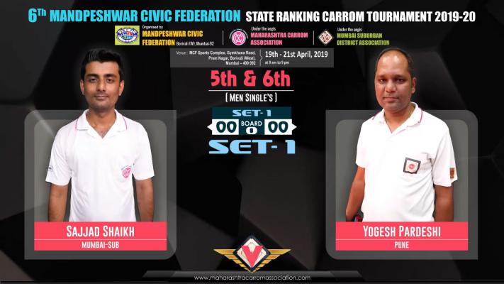 Sajjad Shaikh (Mumbai-Sub) vs Yogesh Pardeshi (Pune)