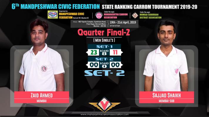 Zaid Ahmed (Mumbai) vs Sajjad Shaikh (Mumbai)