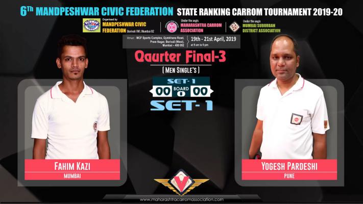 Fahim Kasi (Mumbai) vs Yogesh Pardeshi (Pune)