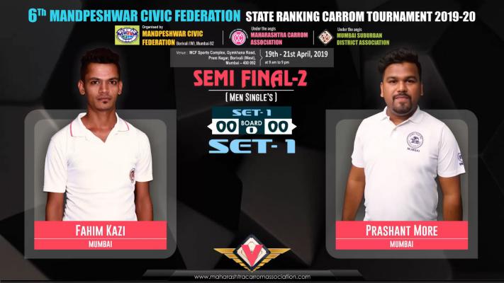 Fahim Kazi (Mumbai) vs Prashant More (Mumbai)