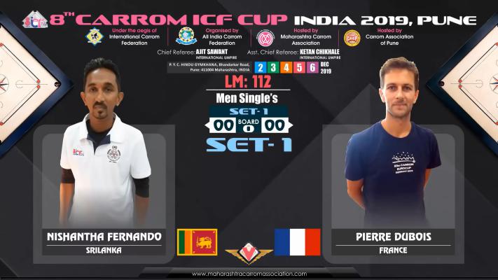 Nishantha Fernando (Srilanka) vs Pierre Dobois (France)