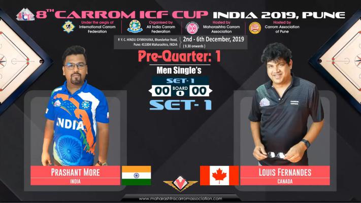 Prashant More (India) vs Louie Fernandes (Canada)